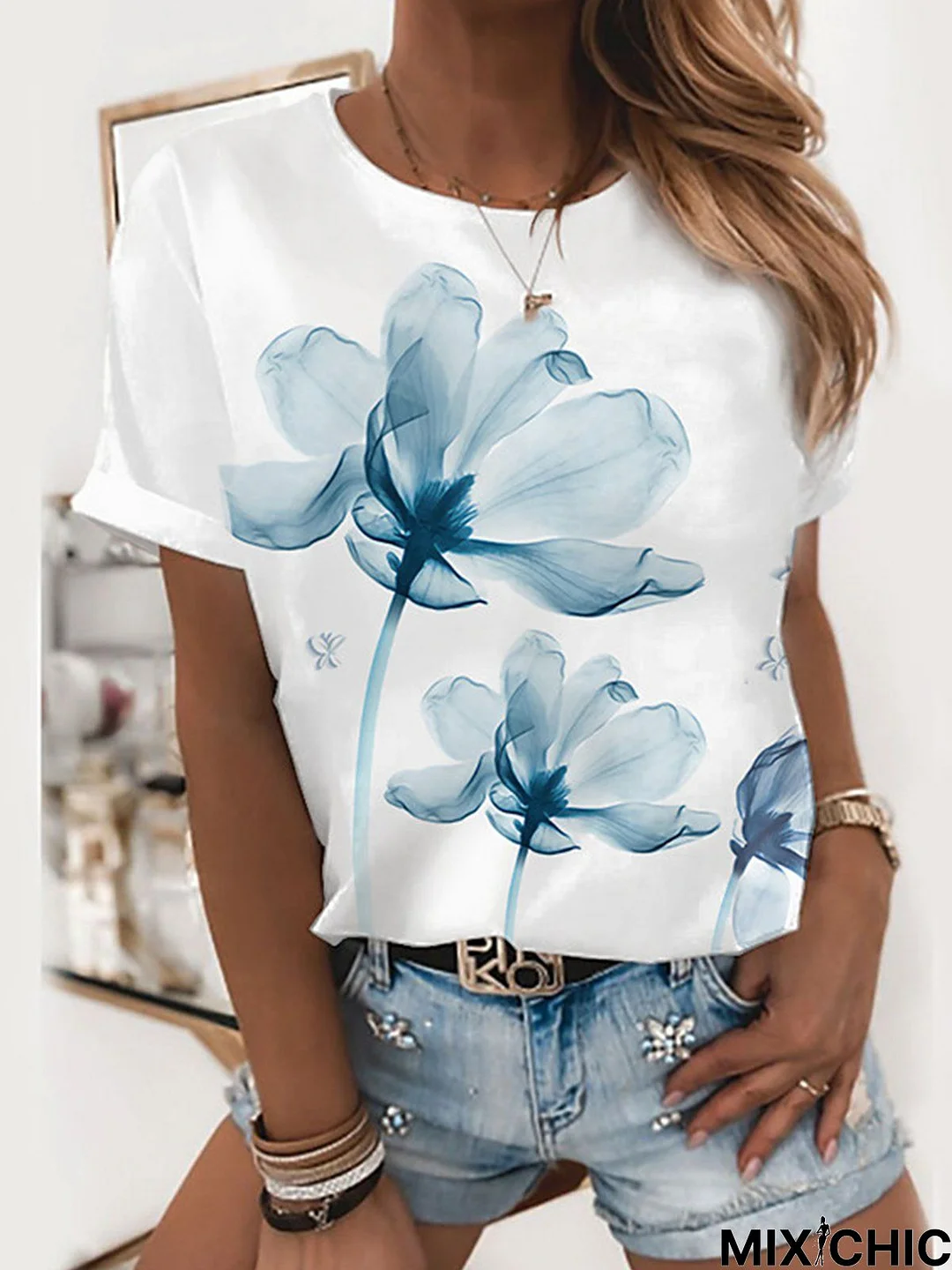 Floral Short Sleeve T-shirt