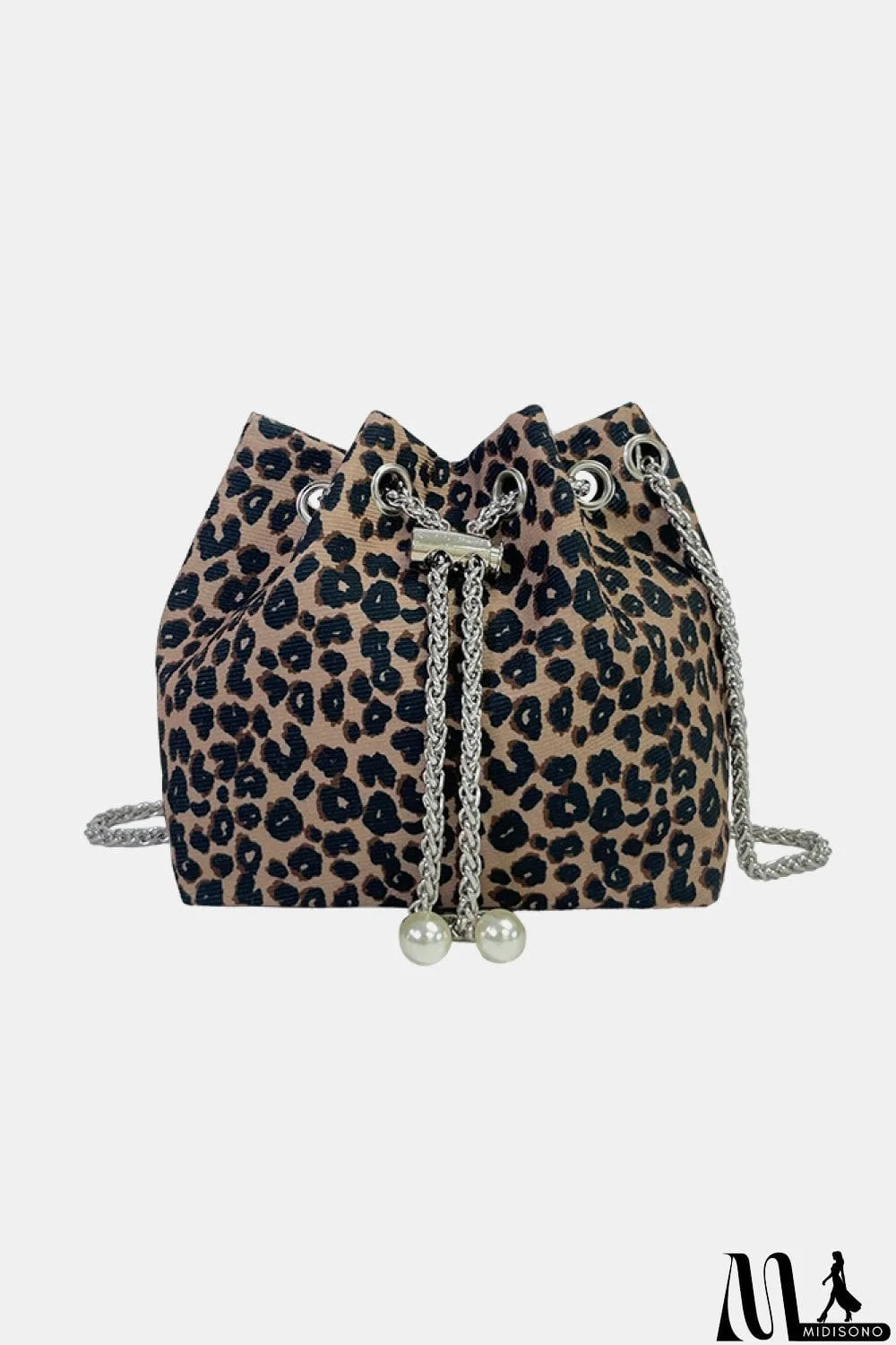 MidiSono - Animal Print Nylon Bucket Bag