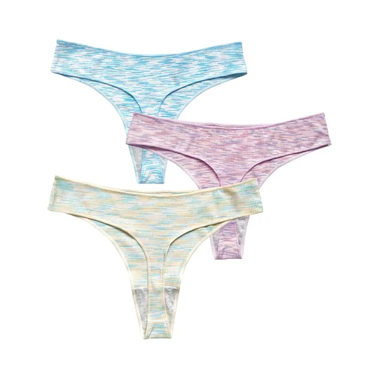 Alccn 3Pcs/Set Women Panties Low Rise G-string Seamless Underwear Female Underpants Comfort Panties Sexy Lingerie S-XL Thongs