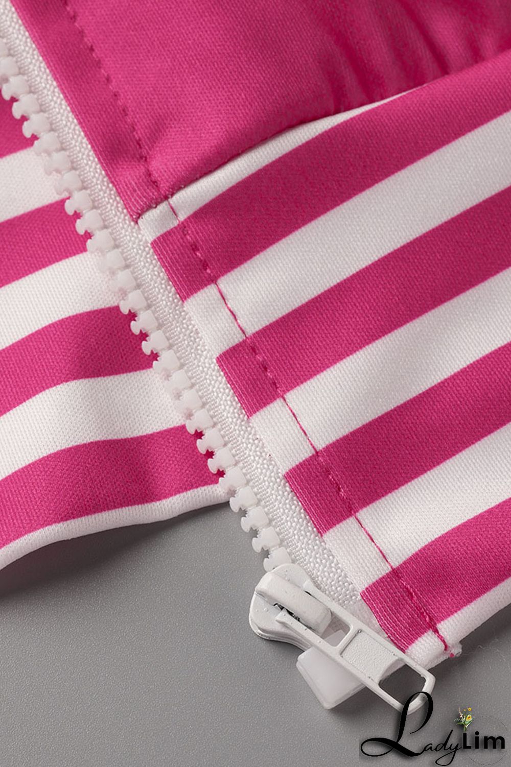 Blue Casual Street Print Split Joint Zipper Collar Short Sleeve Two Pieces