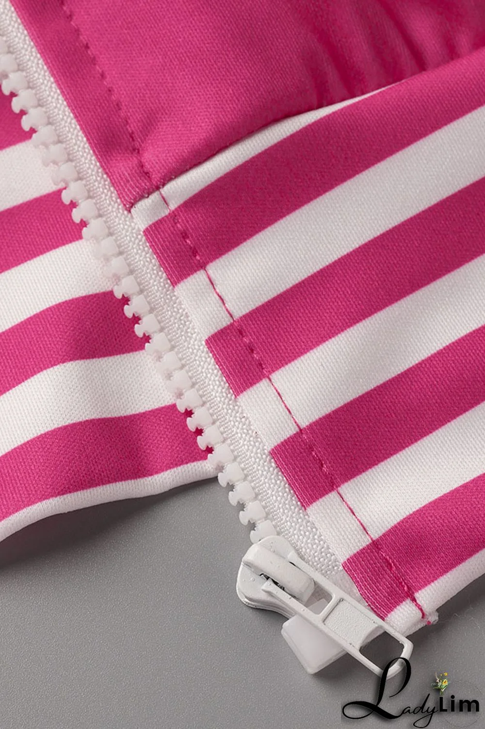 Blue Casual Street Print Split Joint Zipper Collar Short Sleeve Two Pieces