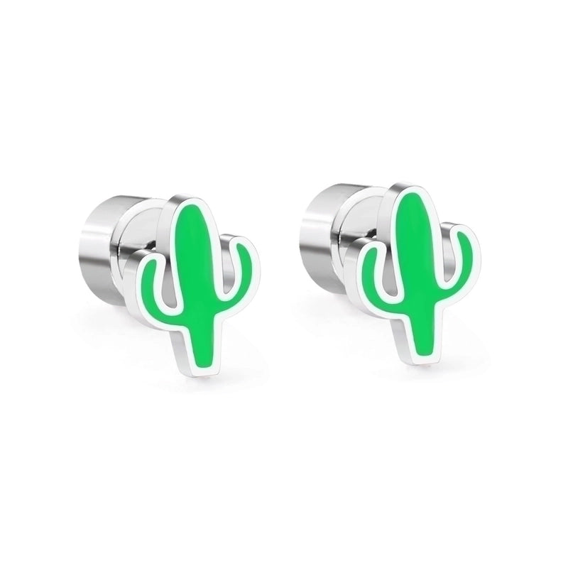 Minimalist Flower Stainless Steel Ear Studs 1 Pair