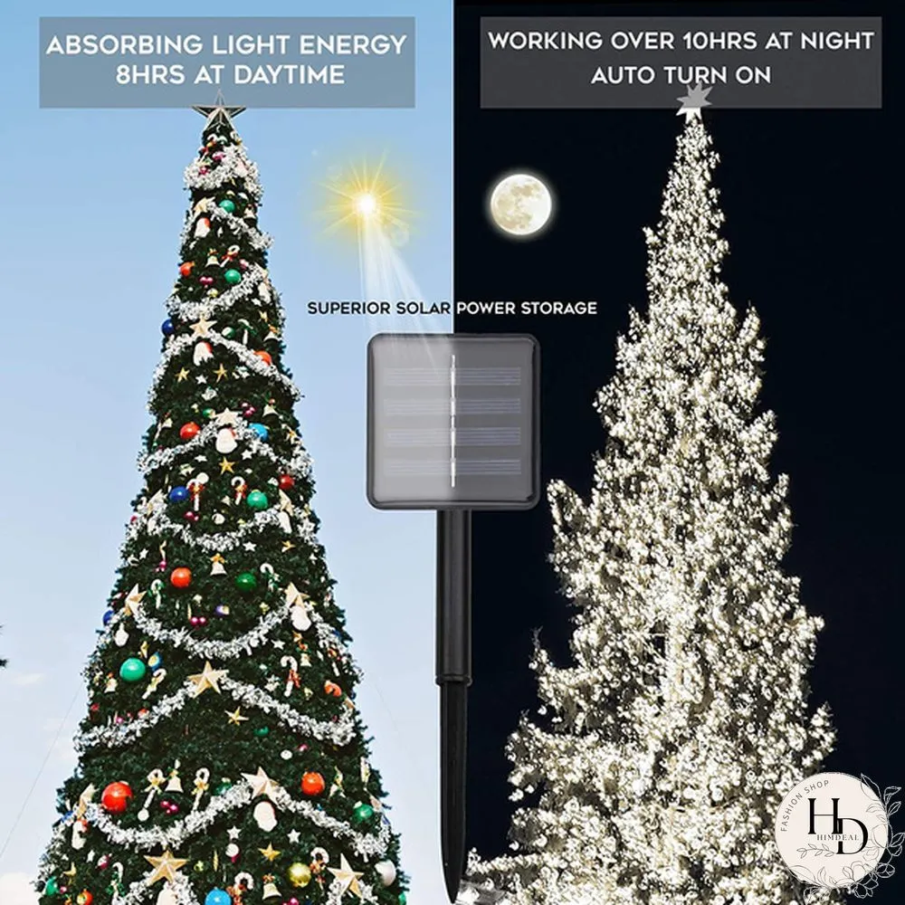 Waterproof Solar-Powered Fairy Modes Copper Wire for Christmas Patio