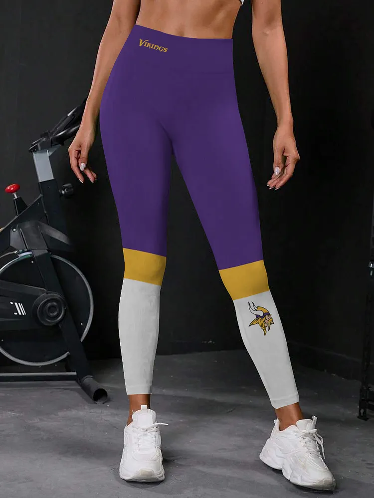 Minnesota Vikings High Waist Push Up Printed Leggings