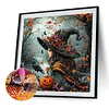 Halloween Witch Crow Pumpkin-Full Round Diamond Painting 40*40CM