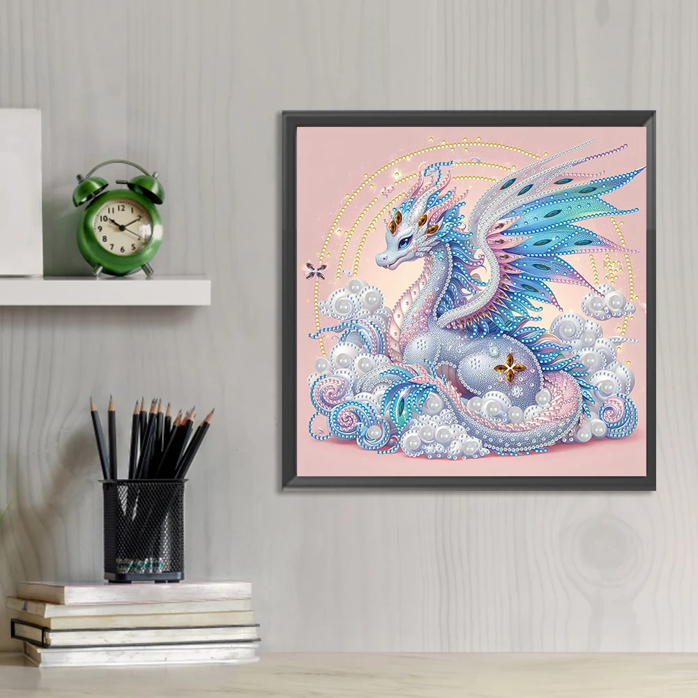 Diamond Painting - Partial Special Shaped Drill - Dragon(Canvas|30*30cm)
