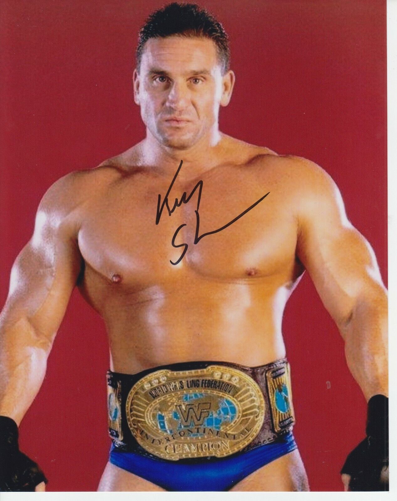 Ken Shamrock 8x10 Signed Photo Poster painting w/ COA Wrestling #1