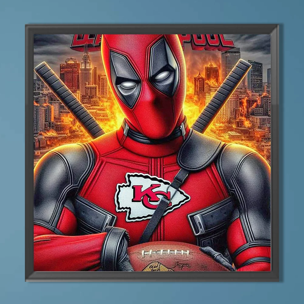 Diamond Painting - Full Round Drill - Kansas City Chiefs(Canvas|40*40cm)