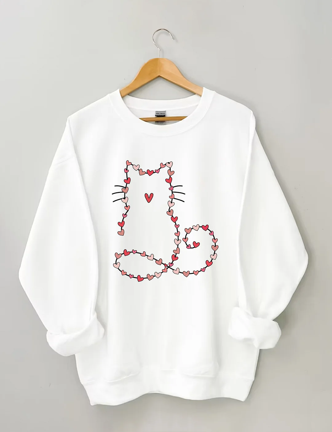 Cat Valentine Heart Sweatshirt