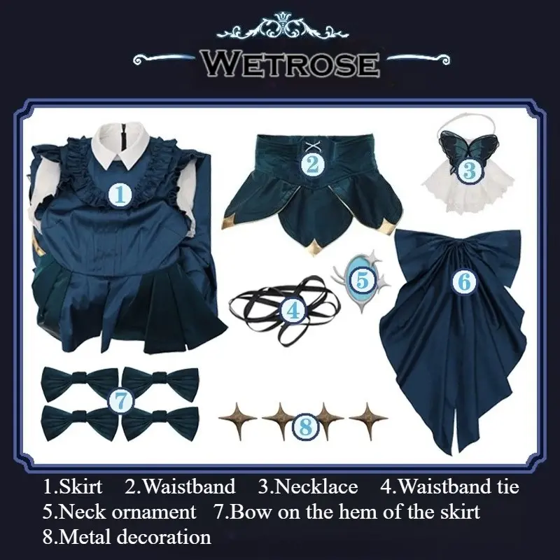 [Wetrose] Pre-Order Identity V Gardener Emma Woods Specimen Gallery Dress Game Outfit Cosplay Costume 