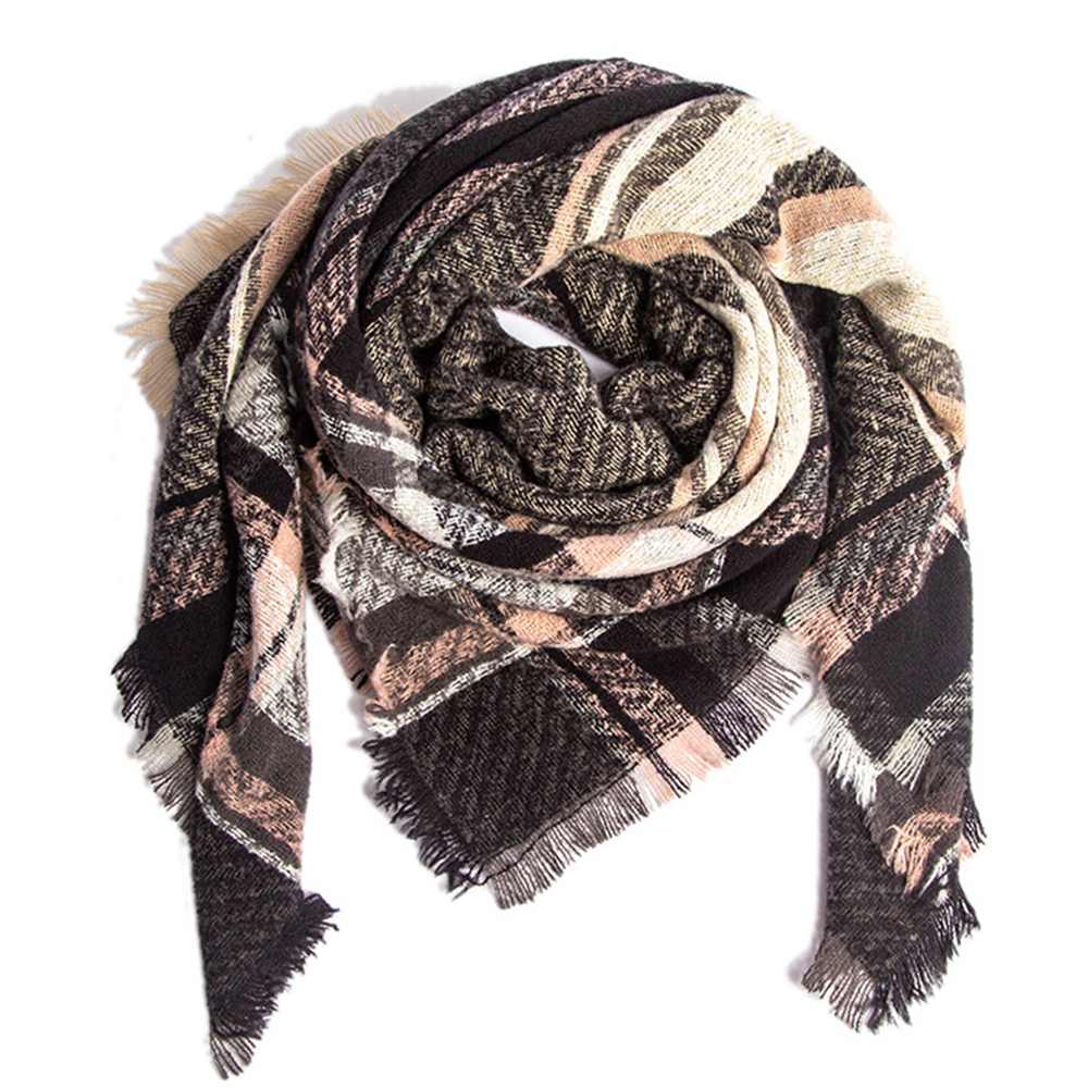 Thickened Herringbone Polyester Scarfs-vocosishoes
