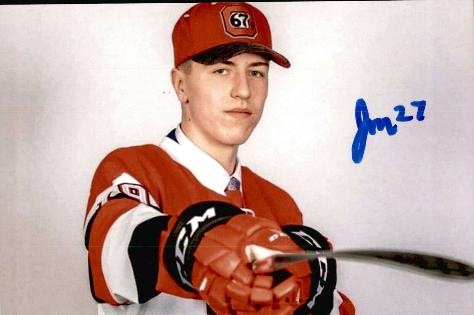 Jack Matier SIGNED autographed 4x6 Photo Poster painting OTTAWA 67'S / NASHVILLE PREDATORS