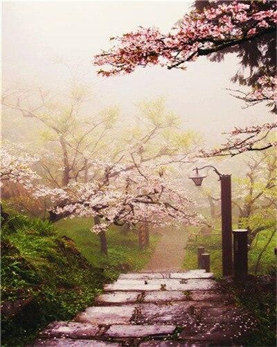 

Japanese Cherry Blossom Garden – Paint By Numbers - 40*50CM, 501 Original