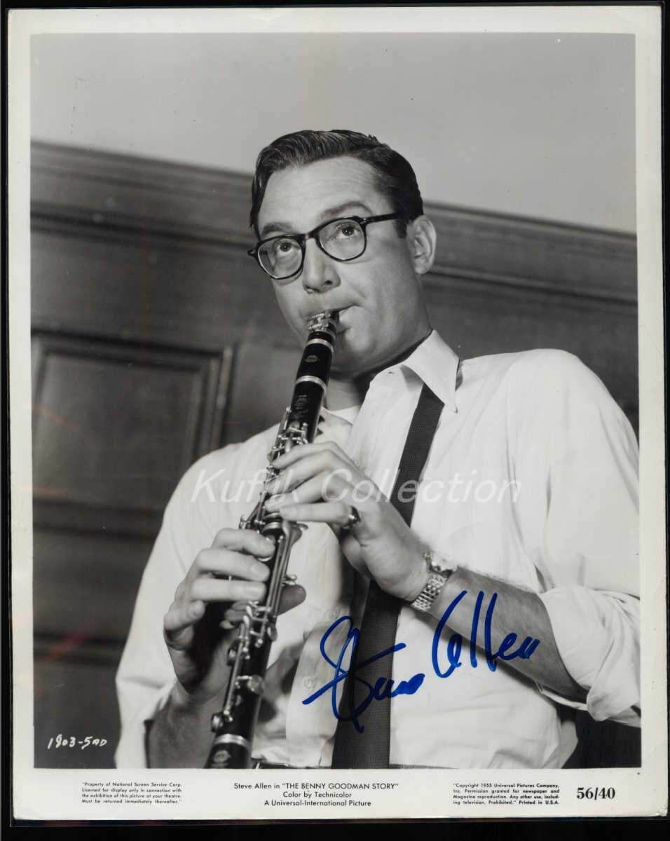 Steve Allen - Signed Vintage Celebrity Autograph Photo Poster painting - Steve Allen Show