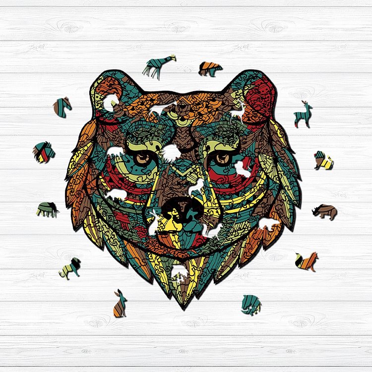 Color Bear Wooden Jigsaw Puzzle