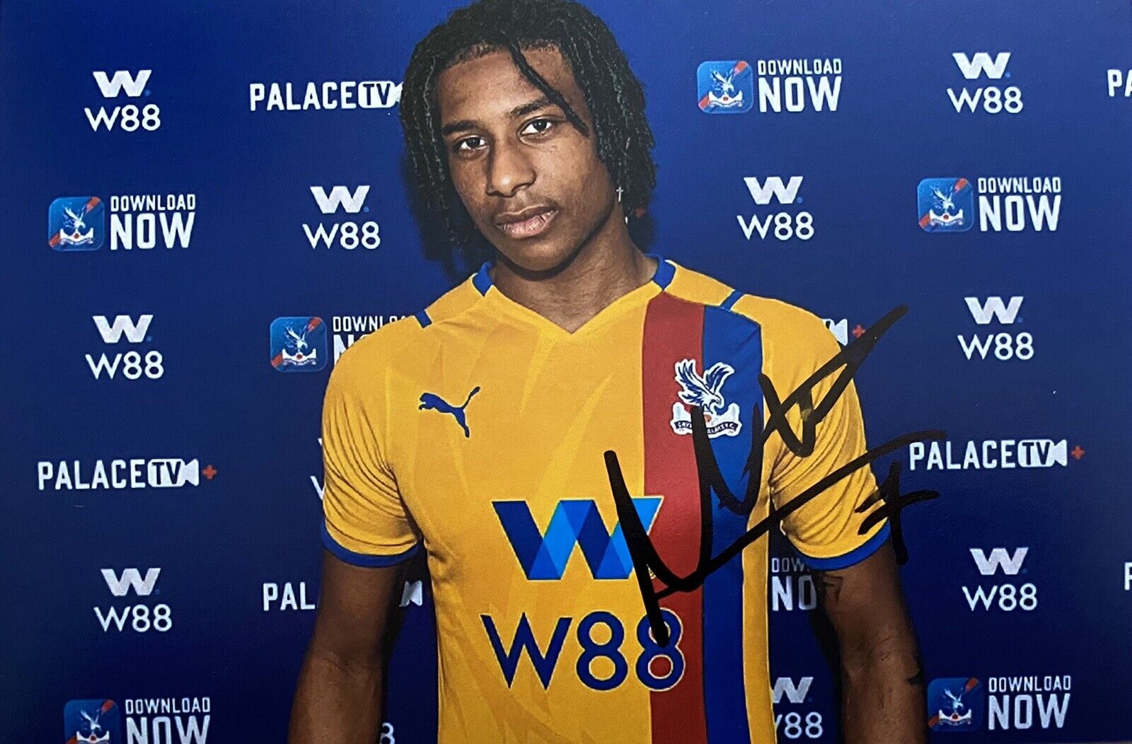 Michael Olise Genuine Hand Signed Crystal Palace 6X4 Photo Poster painting 3