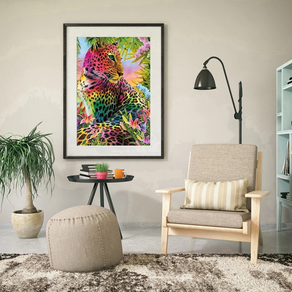 Diamond Painting - Full Round Drill - Leopard(30*40cm)