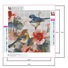 Flowers Birds  - Full Round Diamond Painting