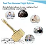 Stress Relief Toy Thor's Hammer Metal Finger Tip Gyroscope