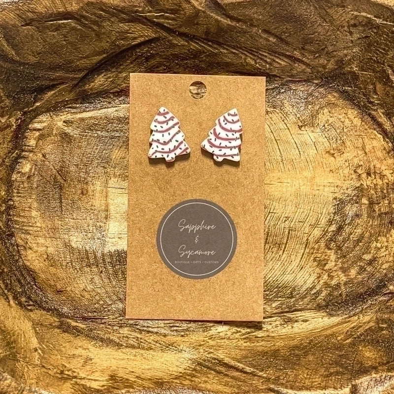 Fashion Christmas Tree Alloy Plating Christmas Women’s Ear Studs 1 Pair