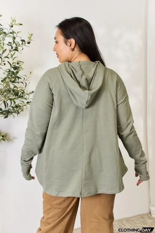 Culture Code Full Size Half Button Hoodie