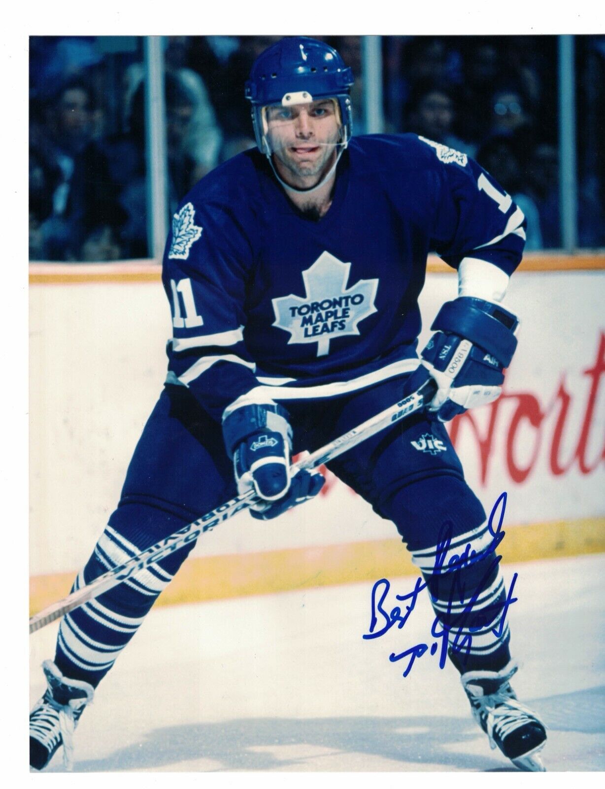 Mike Gartner Toronto Maple Leafs Signed 8 x 10