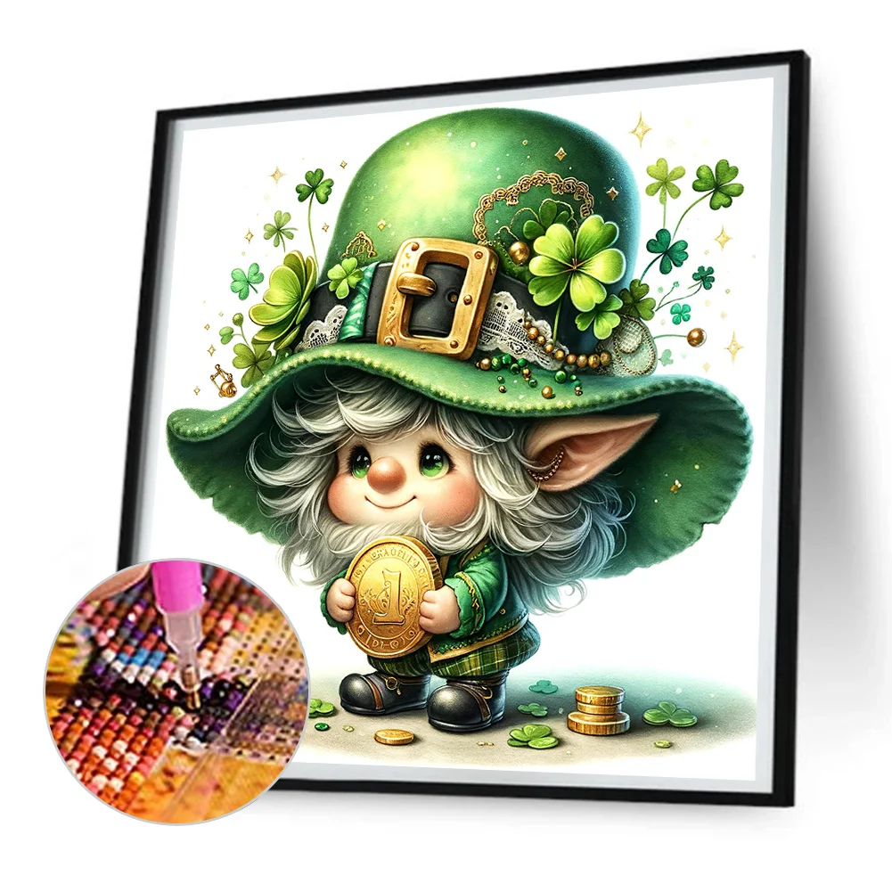 Full Round Diamond Painting 30*30cm - St. Patrick'S Day