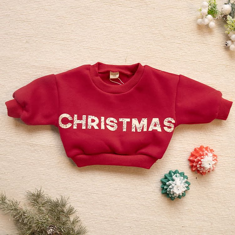 CHRISTMAS Baby Newborn Warm Romper Sweatshirt