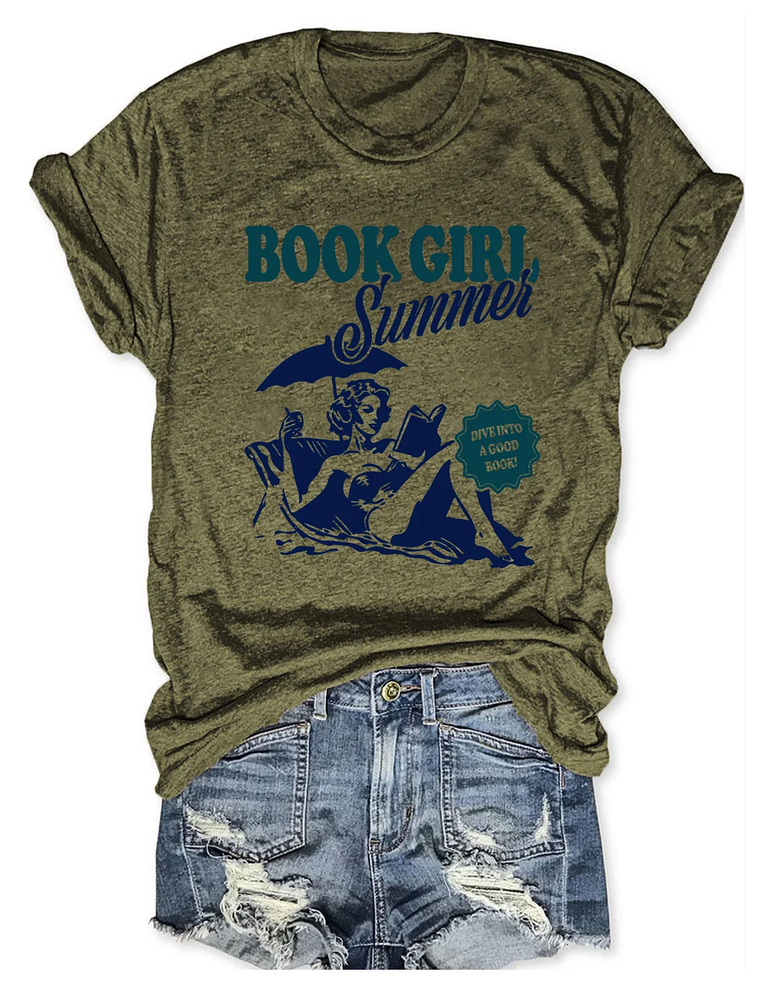 Book Girl Summer T-Shirt