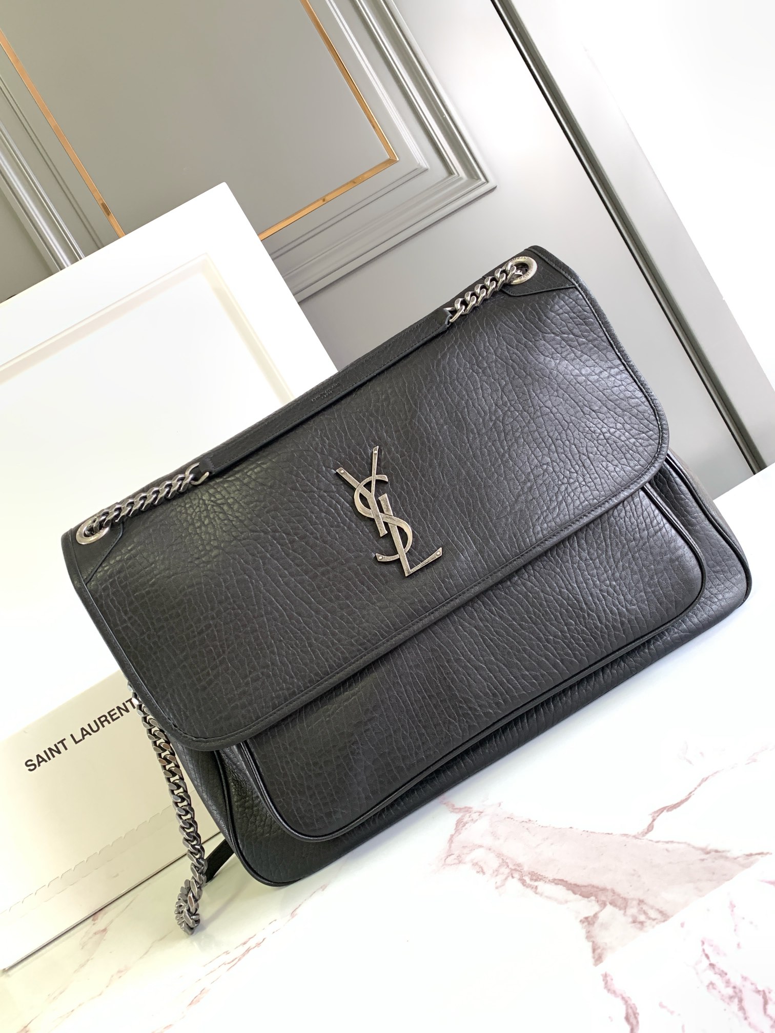 YSL NIKI Large Grained Lambskin Bag