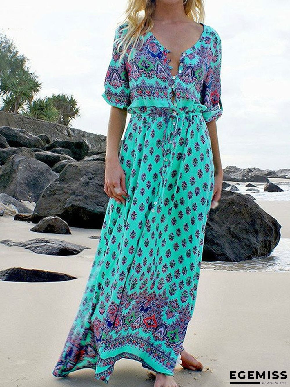 Beach Dress New Bohemian Ladies Long Dress | EGEMISS