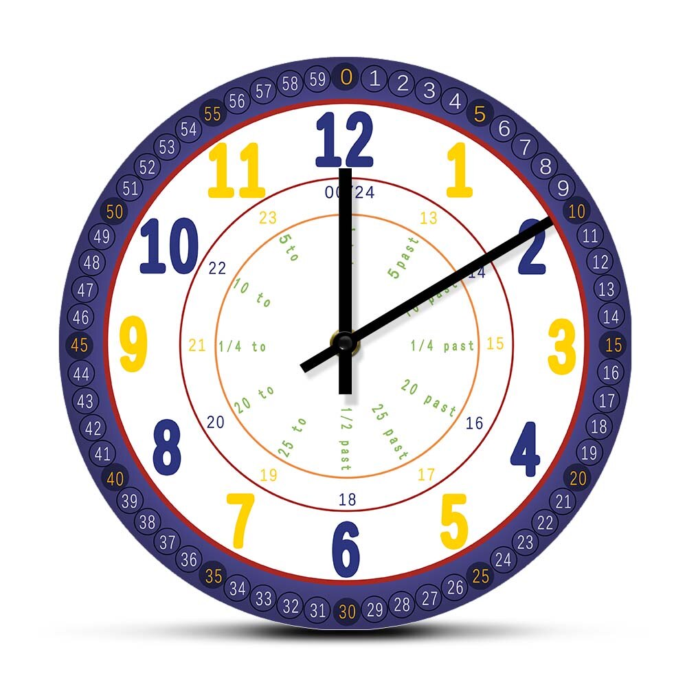 

Kids Learning - Frameless Acrylic Wall Clock, 501 Original