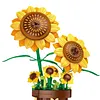 Artificial Flower Building Blocks for Adults Women for Home Decor (Sunflower)