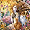 (40*40cm)Girl - Crystal Rhinestone Diamond Painting