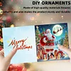 (US Only)10PCS DIY Diamond Art Greeting Cards Xmas Designs for Festivals and Celebrations