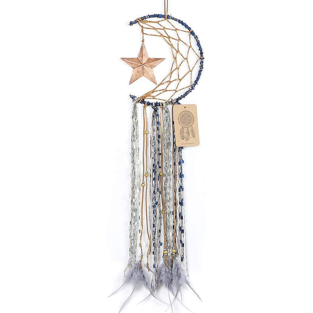 

Handcraft Moon Star Dreamcatcher Wind-Bell Pendant, 501 Original