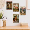 4pcs - Cowboy - Vintage Metal Signs(8*12Inch)