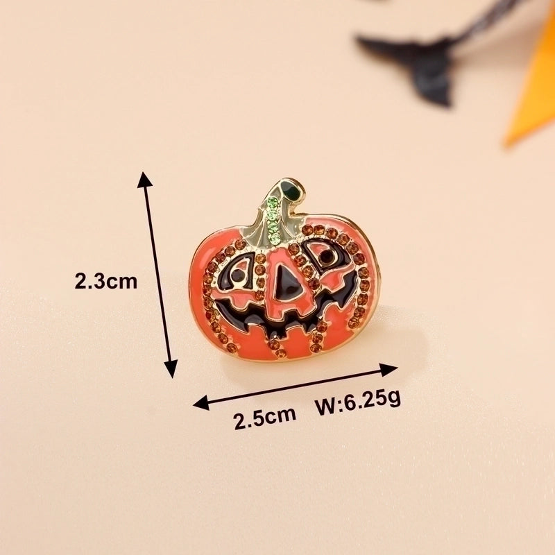 Cute Funny Pumpkin Ghost Alloy Plating Unisex Brooches