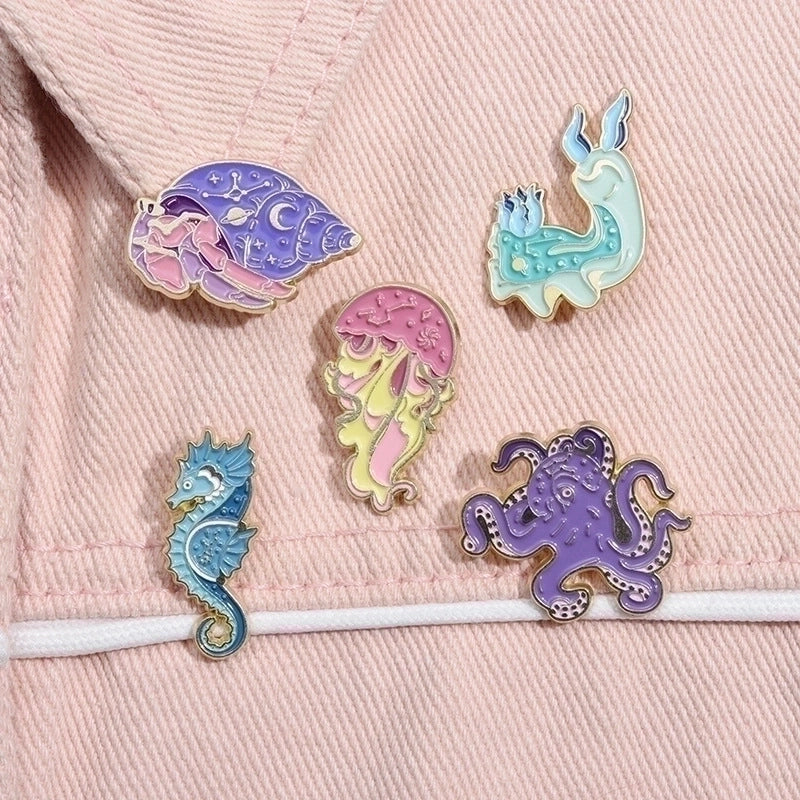 Cartoon Style Snake Shark Alloy Stoving Varnish Plating Unisex Brooches