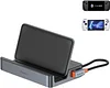 Docking Station, Baseus 6-in-1 Docking Station for Steam Deck and ROG Ally & Legion Go with HDMI 2.0 4K@60Hz, Gigabit Ethernet, Adjustable Stand Design, 100W PD and 3 Ports