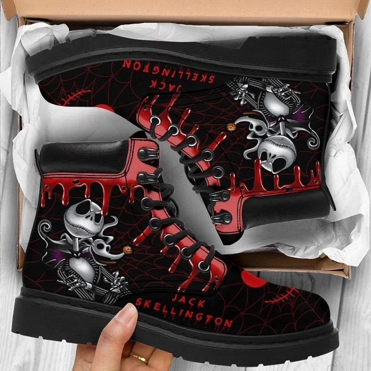 Women's Work Boots High Top Skull Martin Boots