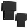 [US Local Warehouse] 2 Pack Pergola Brackets 6x6 (Actual 5.5x5.5in) Posts Caps Tie Brackets Galvanized Steels Gazebo Hardware Kit for Gazebos Deck & Porch Post To Beam