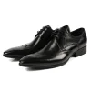 Mens classic fashion leather derby dress shoes