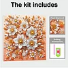 (Pre-Framed)Flowers-Special Shape Diamond Painting Kit(25x25cm)
