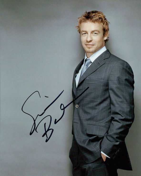 Simon Baker in-person signed 8x10 Photo Poster painting COA