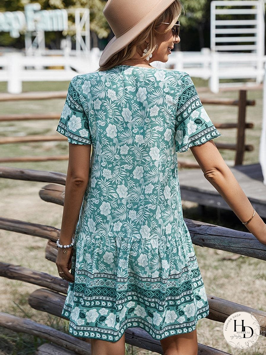 Yellow Floral Dress