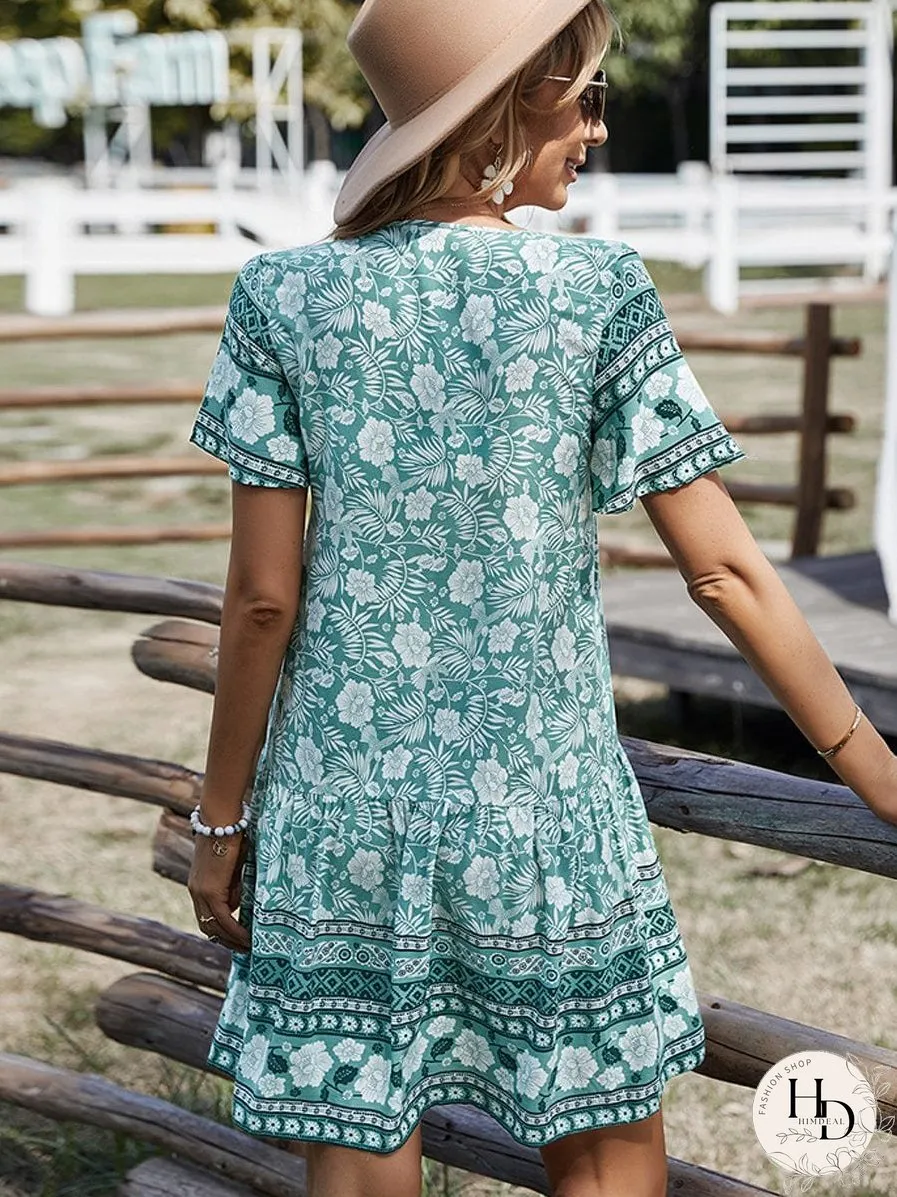 Yellow Floral Dress