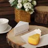 10 Pack | 4"x2.5" White Single Slice Triangular Cake Boxes with Scalloped Top, Party Favor Gift Box