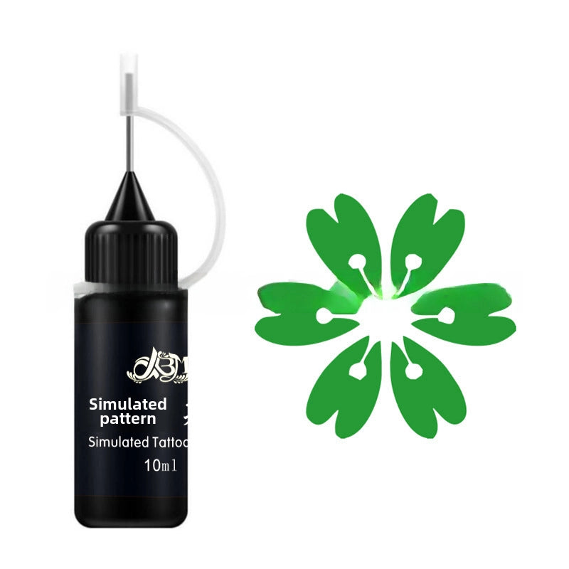 Hand-painted Pigment Color Black Henna Paste Tattoo Juice Paste Jagua Plant Paste Hollow Template