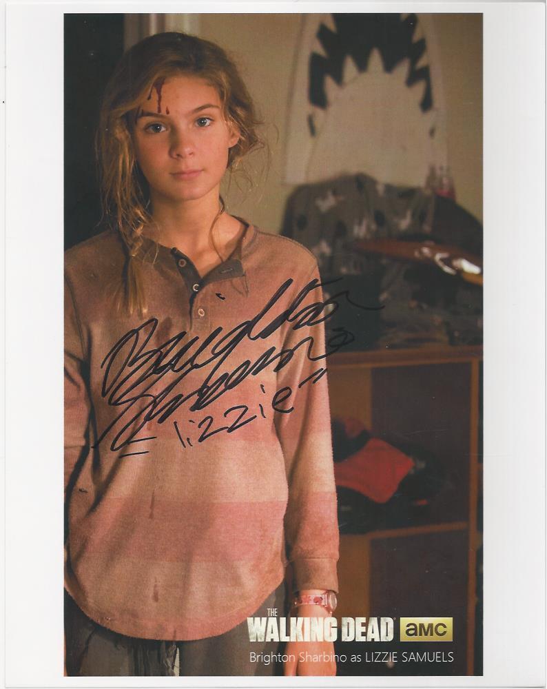 Brighton Sharbino - The Walking Dead signed Photo Poster painting